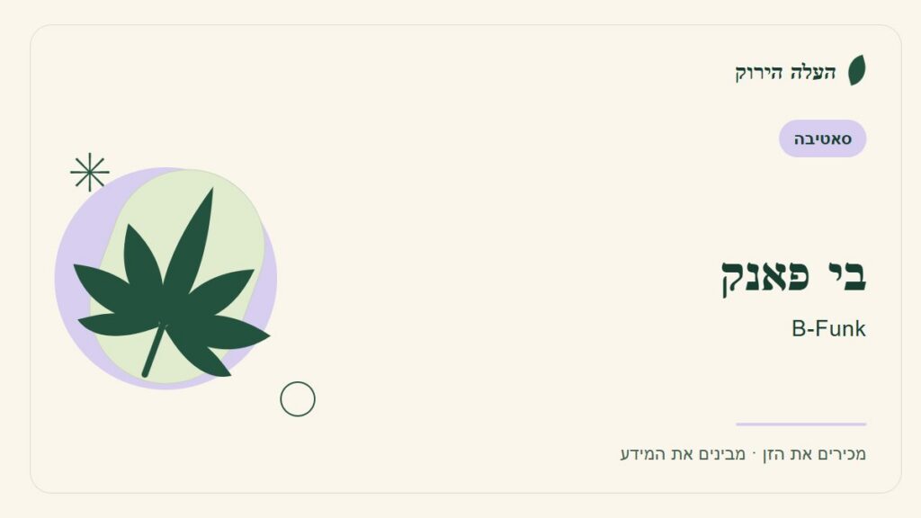 איור לכתבה: בי פאנק: מדריך ראשון לשם, לרקע ולתיאור הזן
